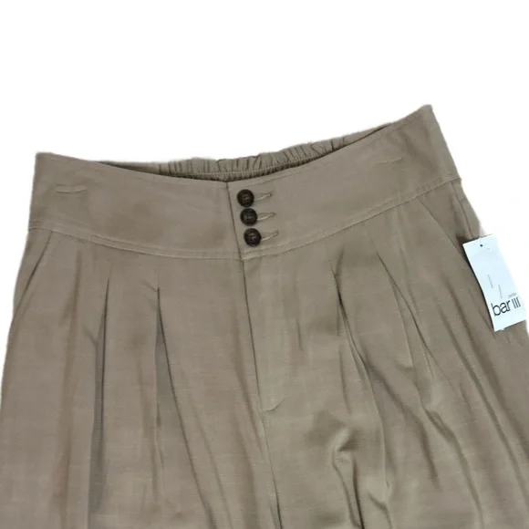 Bar III Stylish Brown Pleated Wide-Leg Pants - Picture 6 of 10